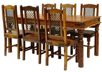 Acazia ruokaryhmä. Pöytä 175x90+6-tuolia ruskea