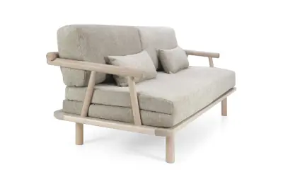Tanko levitettävä laverisohva+taittopatjasarja antiikin valkoinen / Aragon 20 beige