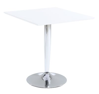 Rafla pöytä 70x70cm valkoinen/kromi