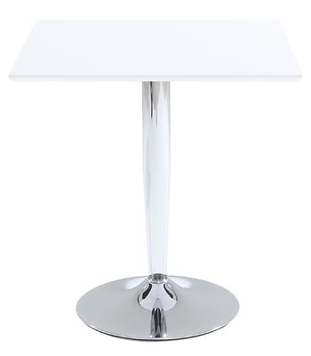 Rafla pöytä 70x70cm valkoinen/kromi