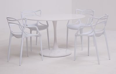 Round pöytä 120cm + Mama tuolit 4kpl
