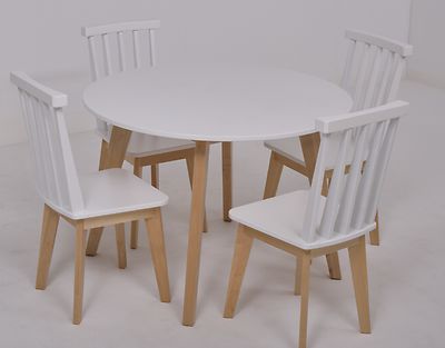 Retro ruokaryhmä. Pöytä 105cm + 4-tuolia