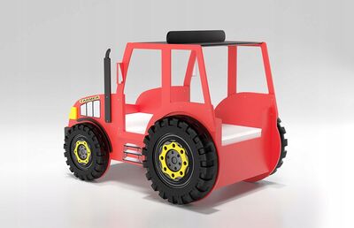 Traktori sänky punainen+patja
