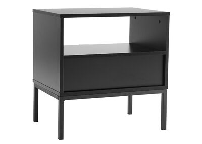 Raita yöpöytä musta