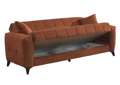 Hermes 3-istuttava vuodesohva terrakota