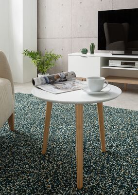 IMOLA 1  pikkupöytä valkoinen/mänty