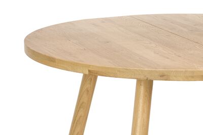 Lana pyöreä tammi lankkupöytä 115cm