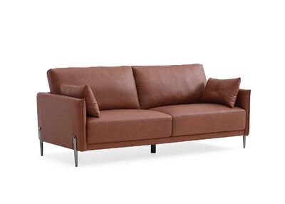 Ryder 3-istuttava sohva ruskea nahka
