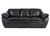 Denver 3-istuttava sohva musta (35753)