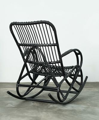 Natural rattan rottinkikeinu musta