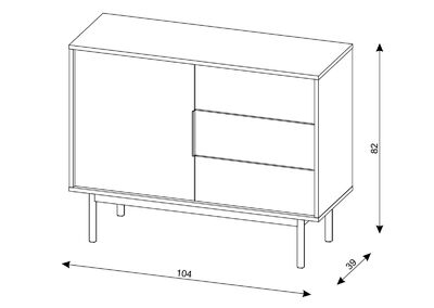 Viva lipasto 3 musta