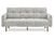 BONA 3-istuttava vuodesohva vaaleanharmaa