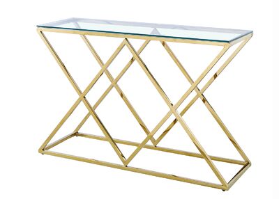 Konsolipöytä CST-011 kulta/lasi