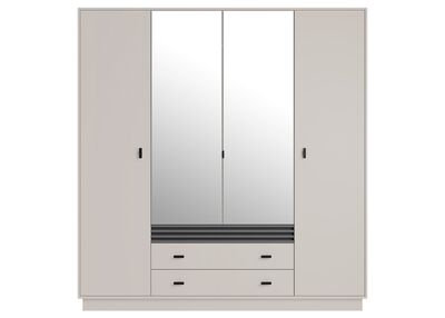 ALLMO vaatekaappi 16 kashmire/antrasiitti