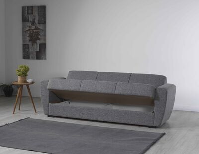 DOLCE 3-istuttava vuodesohva vaaleanharmaa