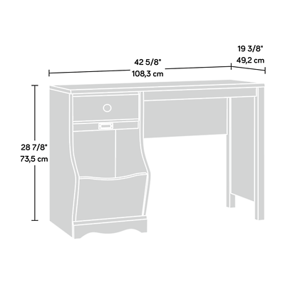 Pogo kirjoituspöytä valkoinen 414435