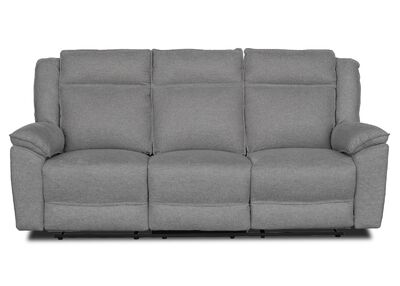 GOMEZ 3-istuttava mekanismisohva sähkösäädöllä vaaleanharmaa