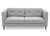 Boston 3-istuttava sohva harmaa