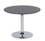 Bari pyöreä ruokapöytä 100cm musta/kromi