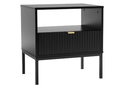 Raita yöpöytä musta