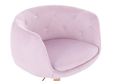 Pink velvet työtuoli roosa