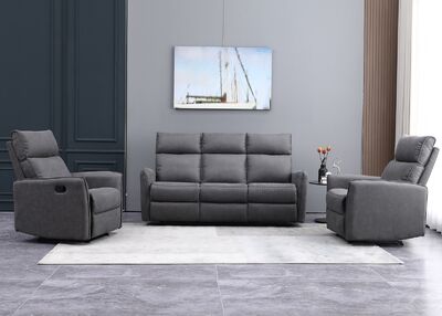 BAYFORD 3-istuttava mekanismisohva harmaa