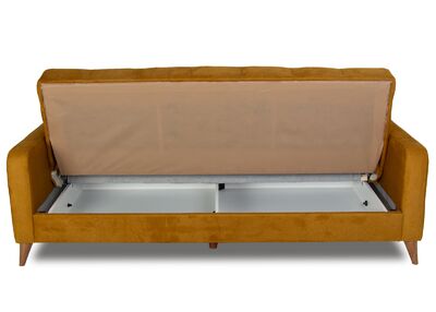 Latika 3-istuttava vuodesohva keltainen (Massimo 15)