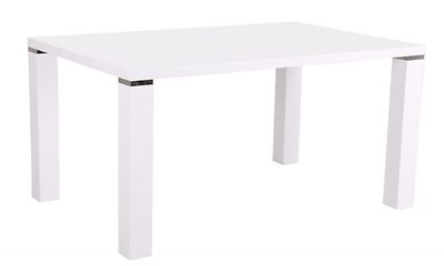 Mattapintainen valkea Metro ruokapöytä 180x90cm