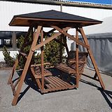 2-puoleinen puutarhakeinu Grön katolla