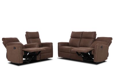 BAYFORD 3-istuttava mekanismisohva ruskea