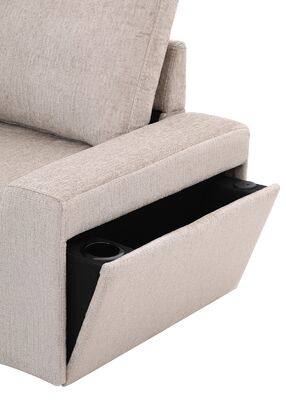 Kyöto kulmadivaan vuoteella vasemman kätinen beige