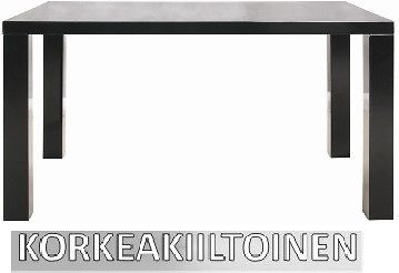 musta keittiönpöytä