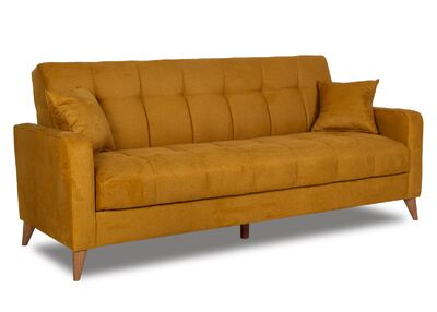 Latika 3-istuttava vuodesohva keltainen (Massimo 15)