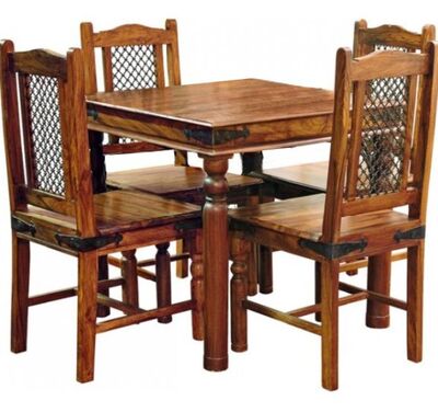 Acazia ruokaryhmä. Pöytä 80x80+4-tuolia