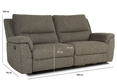 Mekanismisohva Martin (L2.5-2M) harmaa