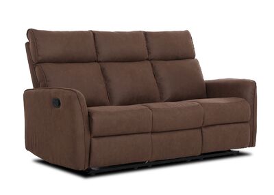 BAYFORD 3-istuttava mekanismisohva ruskea