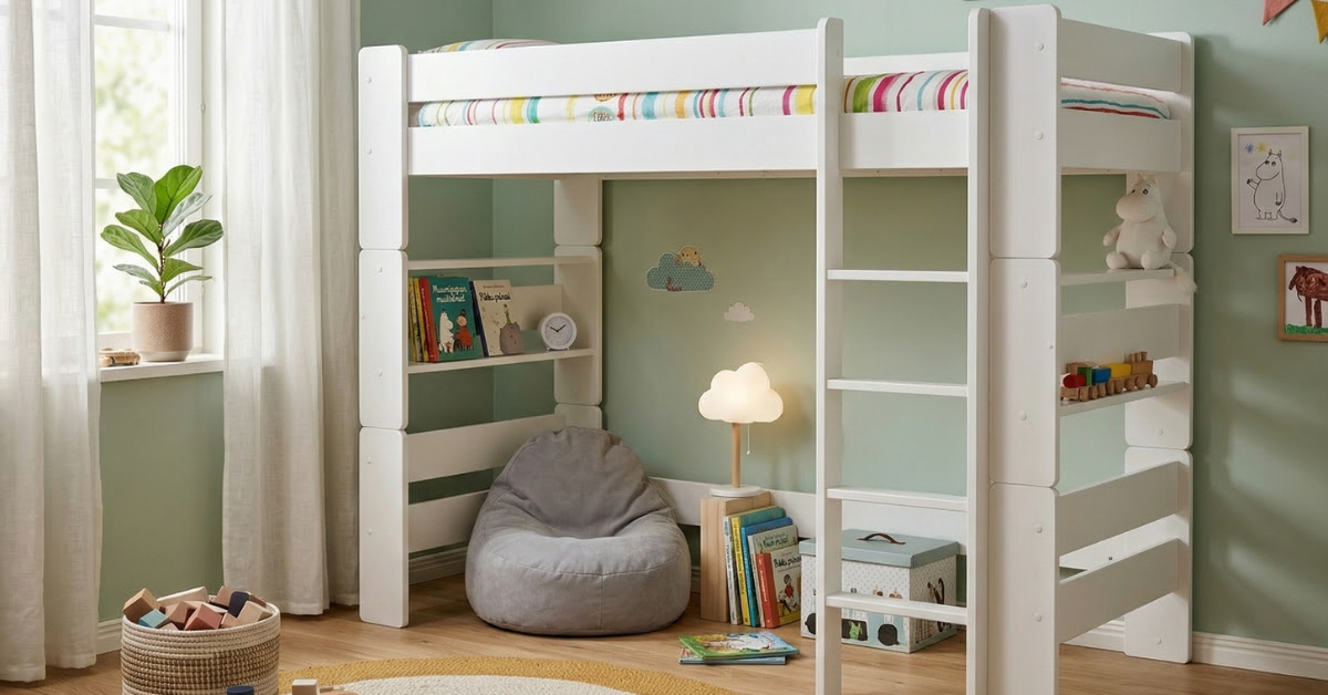 Parvisänky hyödyntää huonetilan tehokkaasti