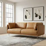 Moon 3-istuttava sohva ruskea