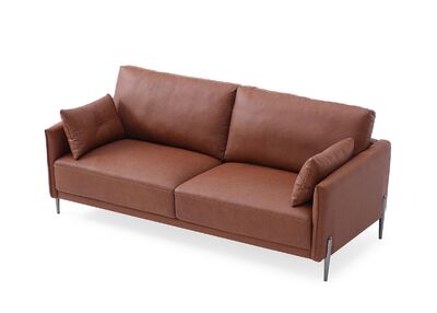 Ryder 3-istuttava sohva ruskea nahka