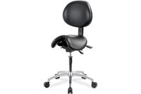 Satulatuoli Toppe 40 musta säädettävällä selkänojalla