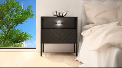 Aspen yöpöytä musta 04