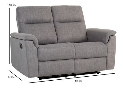 Kajo 2-istuttava mekanismisohva S50281M vaaleanharmaa