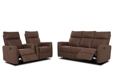 BAYFORD 3-istuttava mekanismisohva ruskea