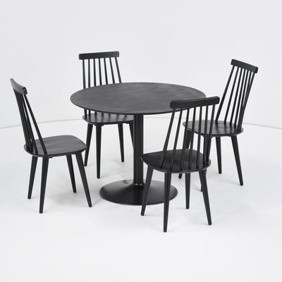 Bari pöytä 100cm pyöreä + 4-kpl Pinnatuoleja