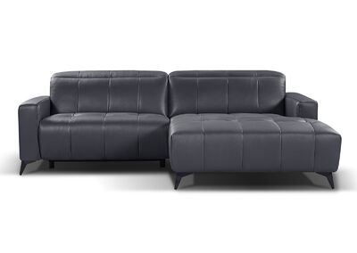 ELMIRA kulmadivaani oikean kätinen tummanharmaa