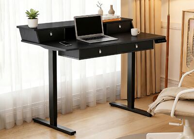 Shift sähkösäätöinen työpöytä musta