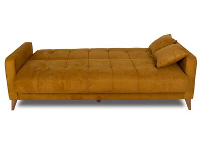 Latika 3-istuttava vuodesohva keltainen (Massimo 15)