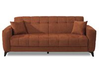 Hermes 3-istuttava vuodesohva terrakota