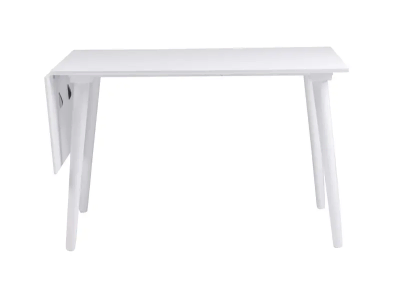 Lotta jatkettava ruokapöytä 120x80+40cm valkoinen 110649