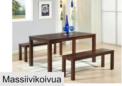 Bilbao ruokaryhmä. Pöytä 140x80+2-penkkiä